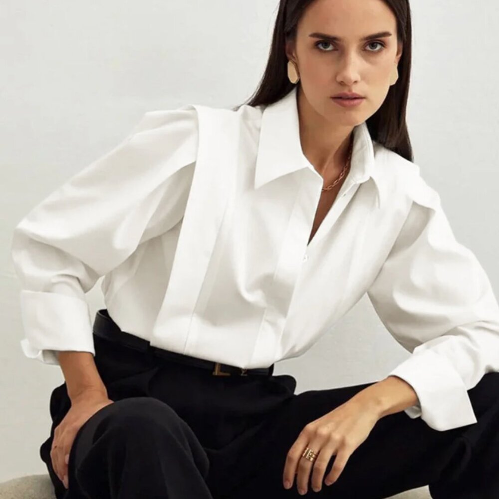 NWT! Fair and Square Button Down Shirt from Commense | XS